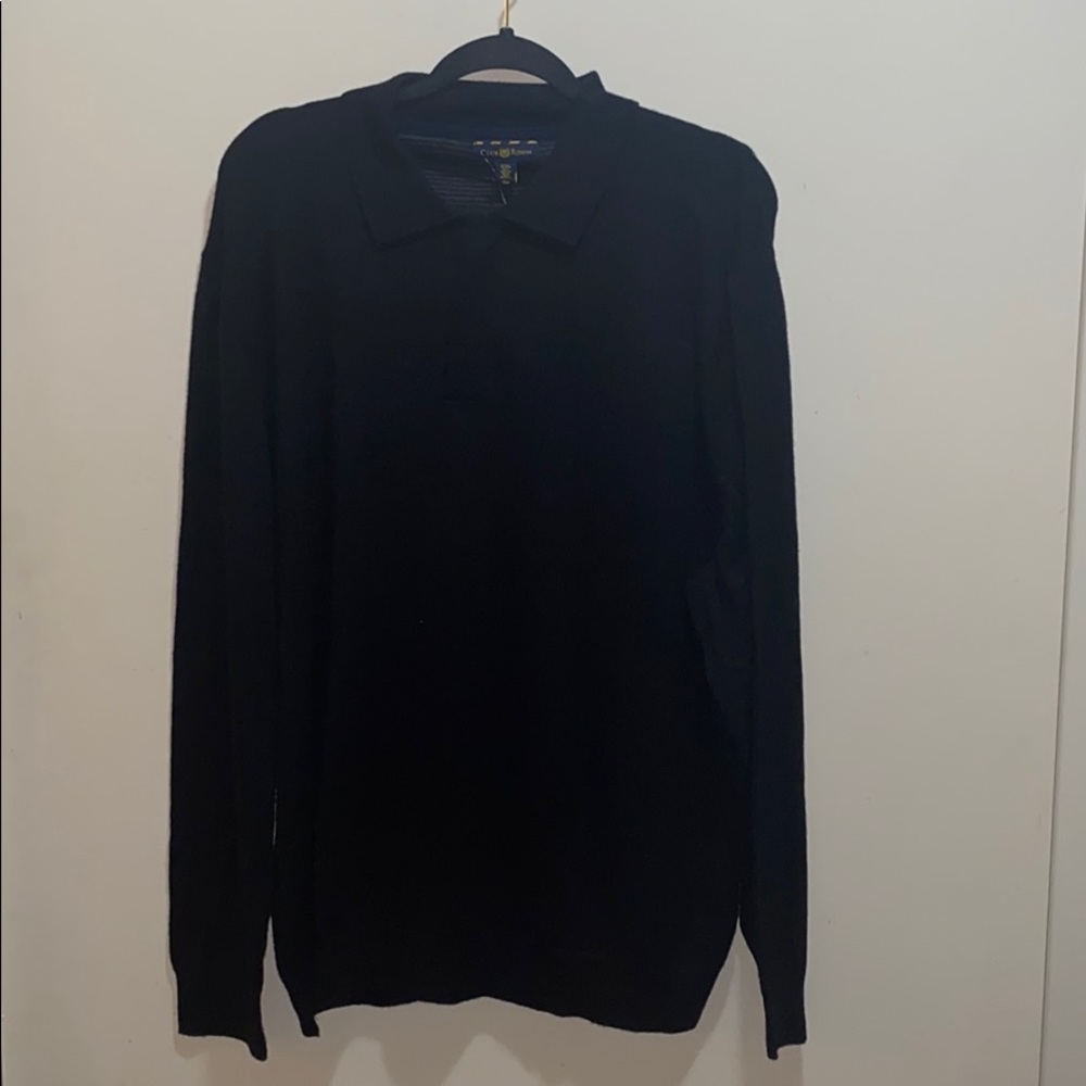 Club Room Merino Wool Blend Collared Sweater XXL